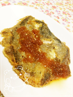 カレイの唐揚げ 玉ねぎソースをかけて♪-レシピのメイン写真