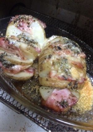 オーブンなしでもハッセルバックポテト-レシピのメイン写真