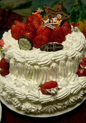 ダブルゴージャスクリスマスケーキ♪-レシピのメイン写真