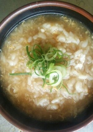 材料３つ超簡単玉子がゆ-レシピのメイン写真
