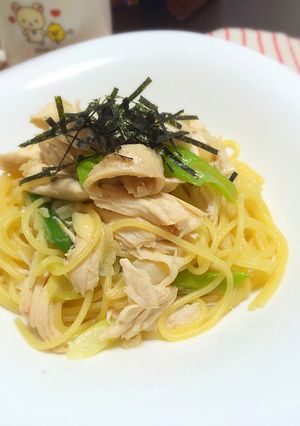 鶏と長葱の柚子胡椒パスタ-レシピのメイン写真