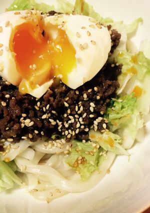 簡単！ピリ辛まぜうどん！-レシピのメイン写真
