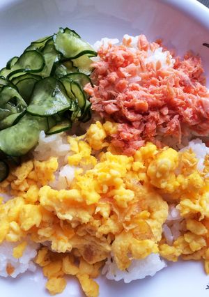 こどもに三色丼♪-レシピのメイン写真