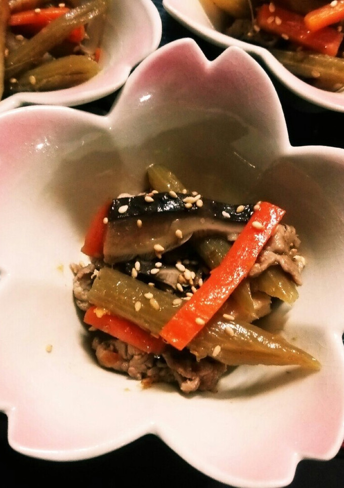 鰹節たっぷりフキの炒め煮-レシピのメイン写真