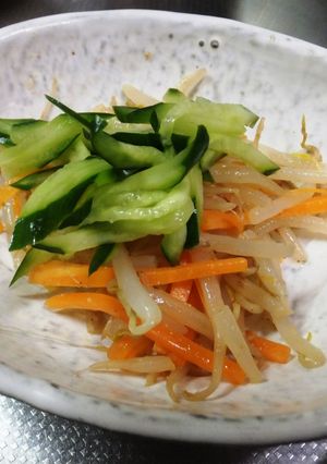 ワンルームご飯★もやしナムル風簡単常備菜-レシピのメイン写真