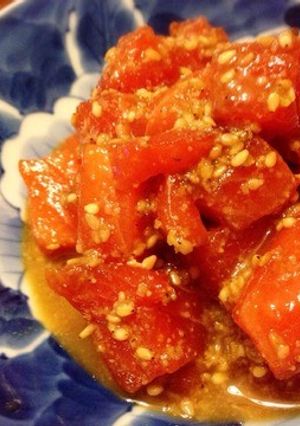 サーモン胡麻漬け-レシピのメイン写真