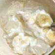 寒天のバナナヨーグルト