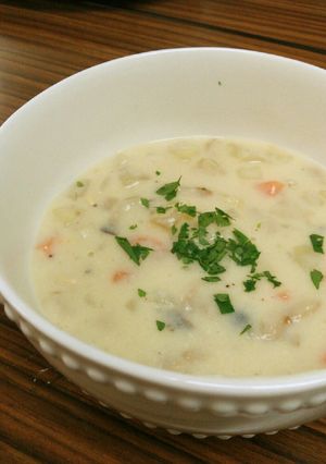 テンペと野菜の豆乳クリームスープ-レシピのメイン写真