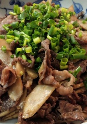 炊き立てご飯に♪牛肉とゴボウの甘辛炒め-レシピのメイン写真