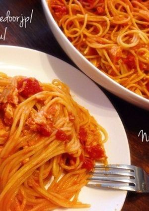 有りものパスタ〜シーチキン&トマトは缶♪-レシピのメイン写真