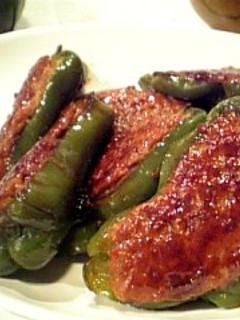 ピーマンの肉詰め❤甘照りソース-レシピのメイン写真