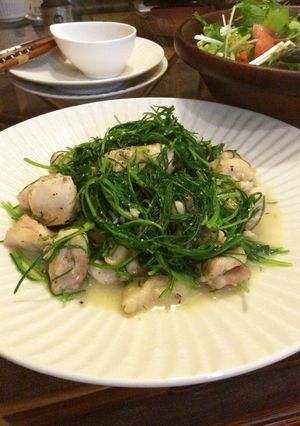 鷄もも おかひじき レモン炒め-レシピのメイン写真