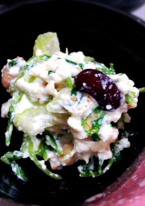 セロリと豆苗とミックスビーンズ白和え-レシピのメイン写真