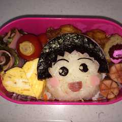 รูปของ ちびまる子ちゃん 簡単キャラ弁