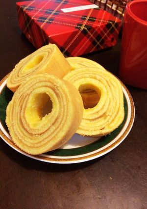 アタシのバウムクーヘン♪フライパンの巻き-レシピのメイン写真