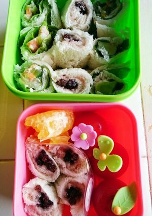 お弁当にも！くるくるロールサンド-レシピのメイン写真