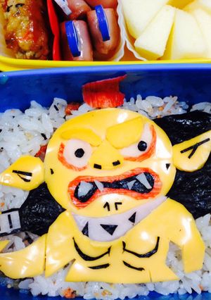 妖怪ウォッチ☆山吹鬼☆キャラ弁-レシピのメイン写真