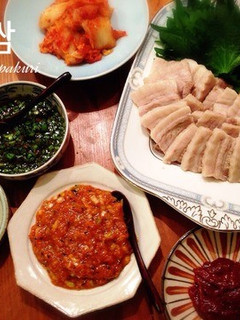 ゆで豚〜手作りサムジャンでポッサム♪-レシピのメイン写真