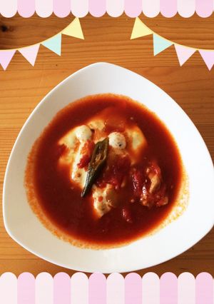 チーズがとろん♩オクラとチキンのトマト煮-レシピのメイン写真