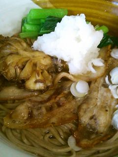 舞茸と豚肉のバター焼き 蕎麦-レシピのメイン写真