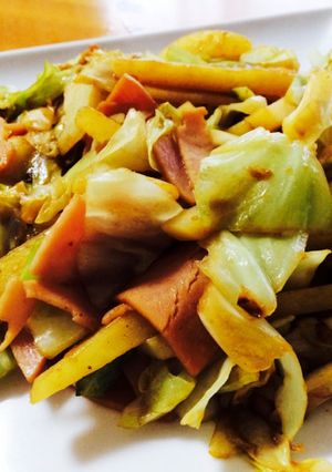 ジャガイモ入り懐かしい給食の味♡野菜炒め-レシピのメイン写真