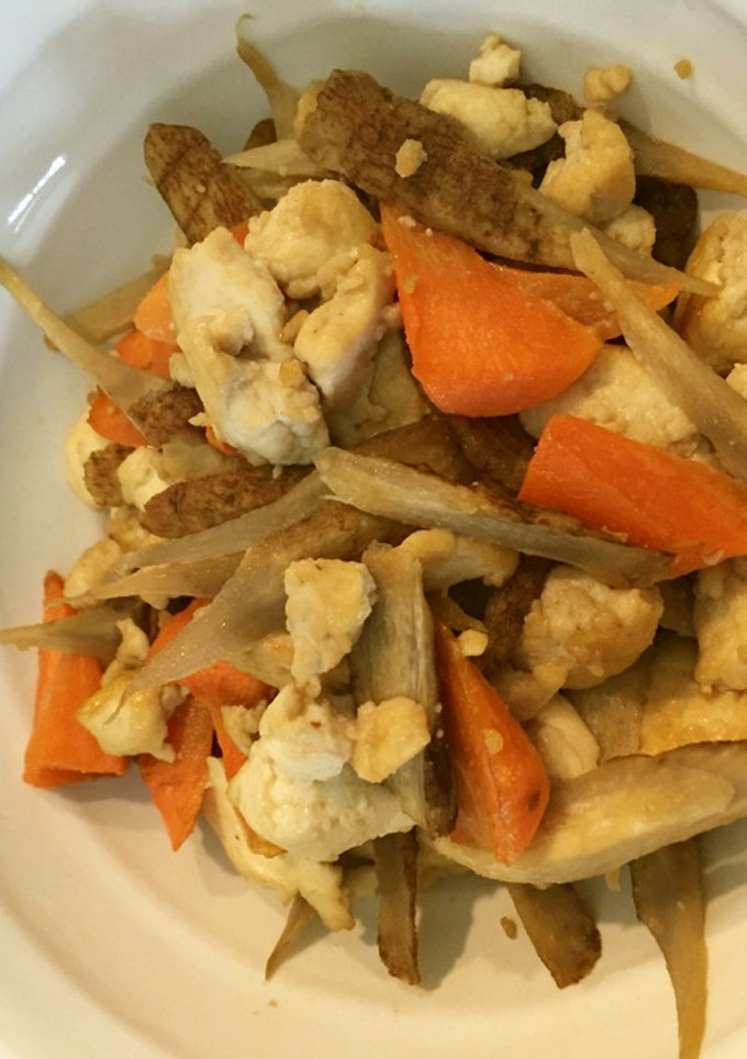 ごぼうとにんじんの炒り豆腐-レシピのメイン写真
