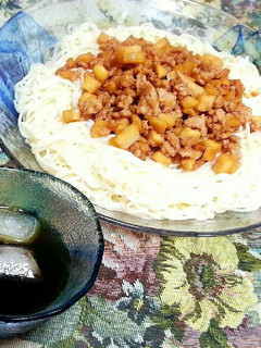 甘辛そぼろそうめん-レシピのメイン写真