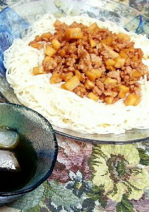 甘辛そぼろそうめん-レシピのメイン写真