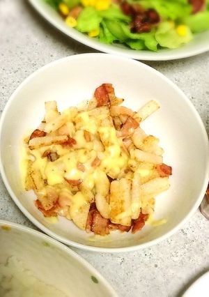 簡単★長芋とベーコンのとろーりチーズのせ-レシピのメイン写真
