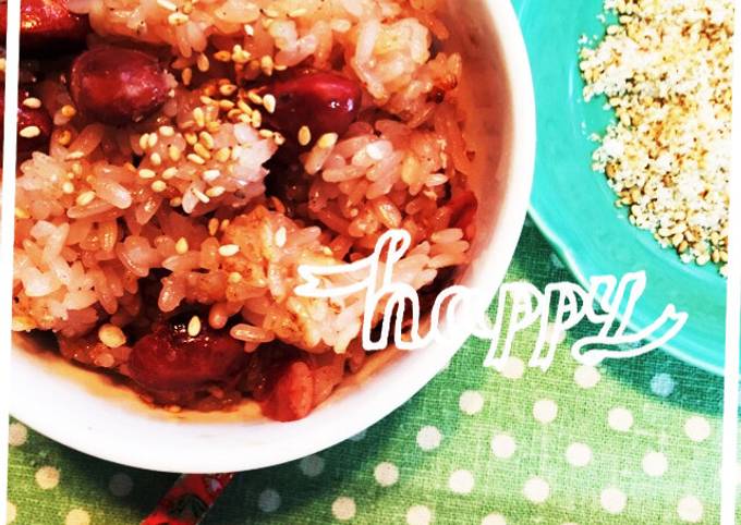 圧力鍋 30分で♪できるお赤飯 by けんチャンばぁば 【クックパッド  