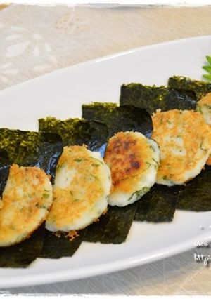 大葉とチーズのフワフワはんぺん焼き♪-レシピのメイン写真
