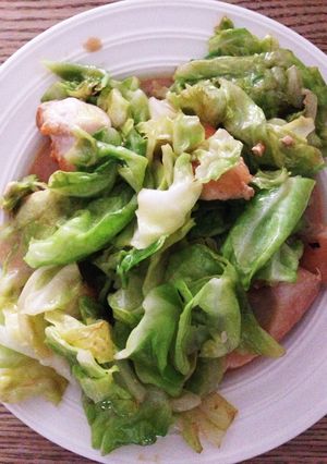 春キャベツと鶏胸肉のマヨポン炒め-レシピのメイン写真