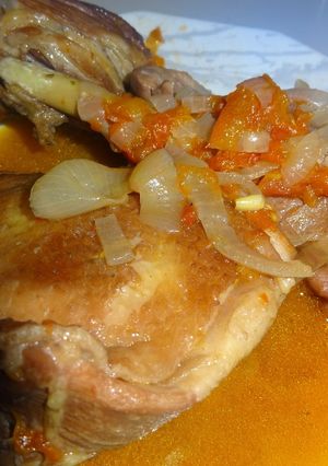 鶏の赤ワイン煮込み-レシピのメイン写真