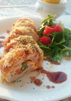 揚げないヘルシー✾鳥もも肉のロールチキン-レシピのメイン写真