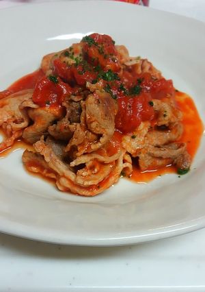 トマト味のポーク炒め-レシピのメイン写真