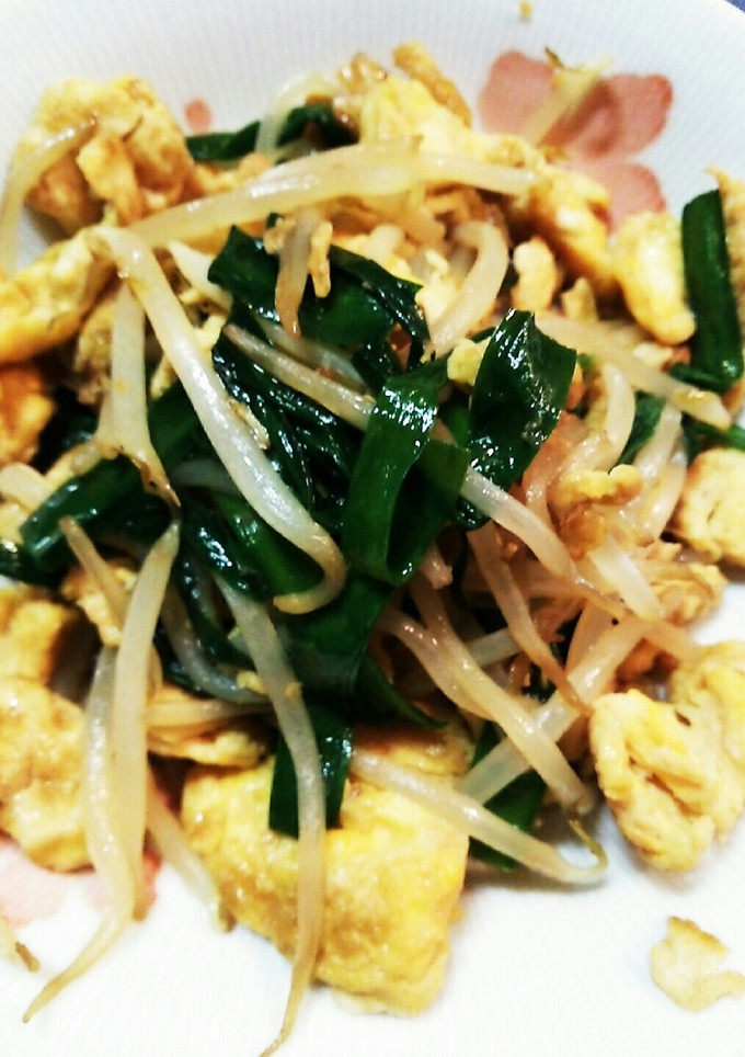 もやしとニラと卵で節約料理☆-レシピのメイン写真