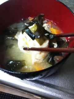 たまごまるごと♪なつかし~味噌汁◆-レシピのメイン写真