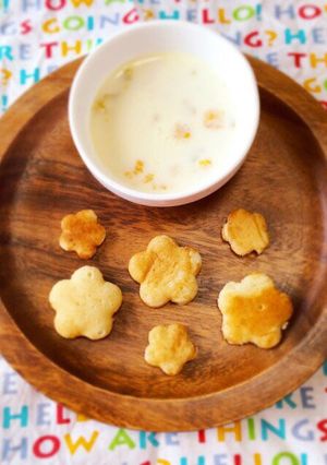 離乳食 中期 【パンケーキとポタージュ】-レシピのメイン写真