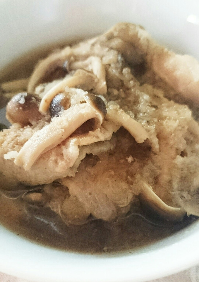 豚バラとキノコの炒め煮おろし合え-レシピのメイン写真