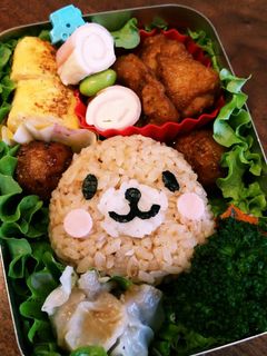 キャラ弁☆お弁当に くまさん弁当-レシピのメイン写真