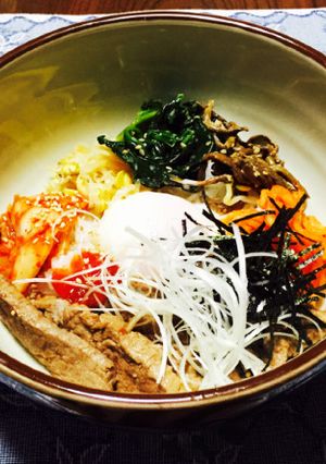 超簡単！乗っけるだけ！焼肉ビビンバ丼-レシピのメイン写真