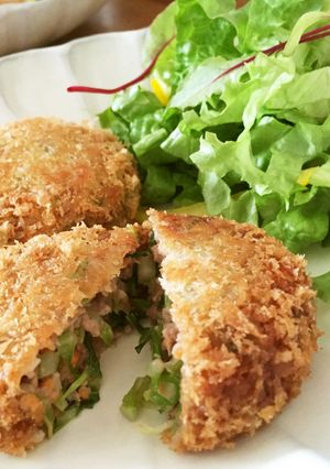 キャベツと人参で✿野菜メンチかつ-レシピのメイン写真