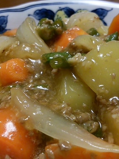 メークインであんかけ豚そぼろ。-レシピのメイン写真