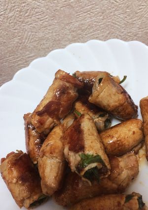 梅&大葉 豚肉巻き-レシピのメイン写真