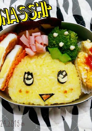 ふなっしーキャラ弁当♪簡単♪-レシピのメイン写真