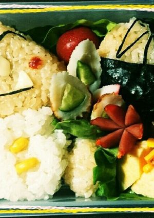 クリボーとワンワンキャラ弁当-レシピのメイン写真