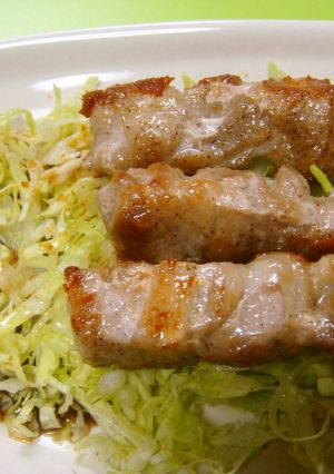 ウスターソース＆キャべツ＆七味で焼鳥焼肉-レシピのメイン写真