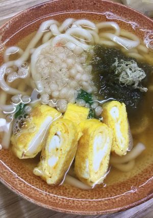 おぼろ昆布うどん(だし巻き卵のせ)-レシピのメイン写真