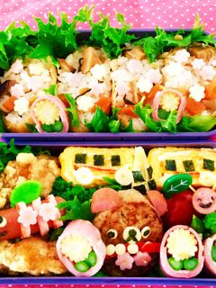 息子の春の遠足弁当-レシピのメイン写真
