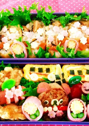 息子の春の遠足弁当-レシピのメイン写真